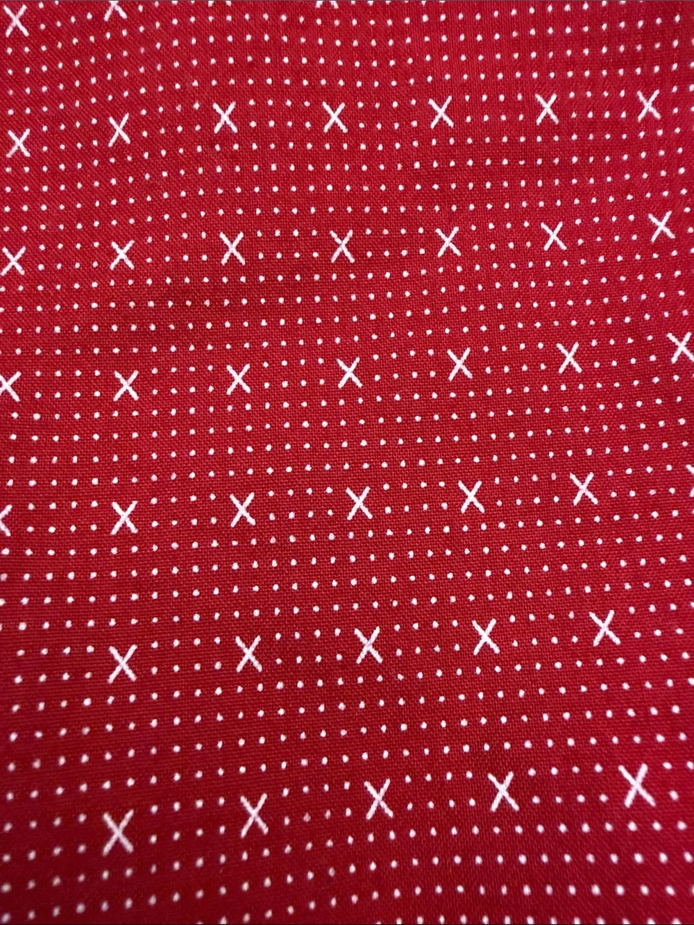Original Penguin Red Micro-X Pattern Flat-Front Shorts